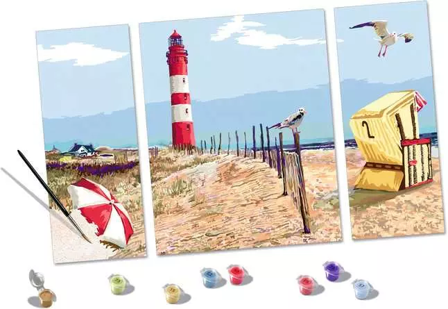CreArt An der Küste - Malen nach Zahlen für Erwachsene