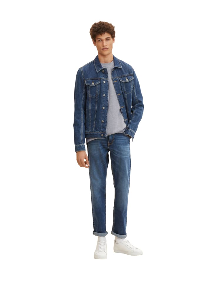 Tom Tailor Straight Leg Jeans Regular Fit Denim Marvin in Blau-2 günstig kaufen W31/L30
