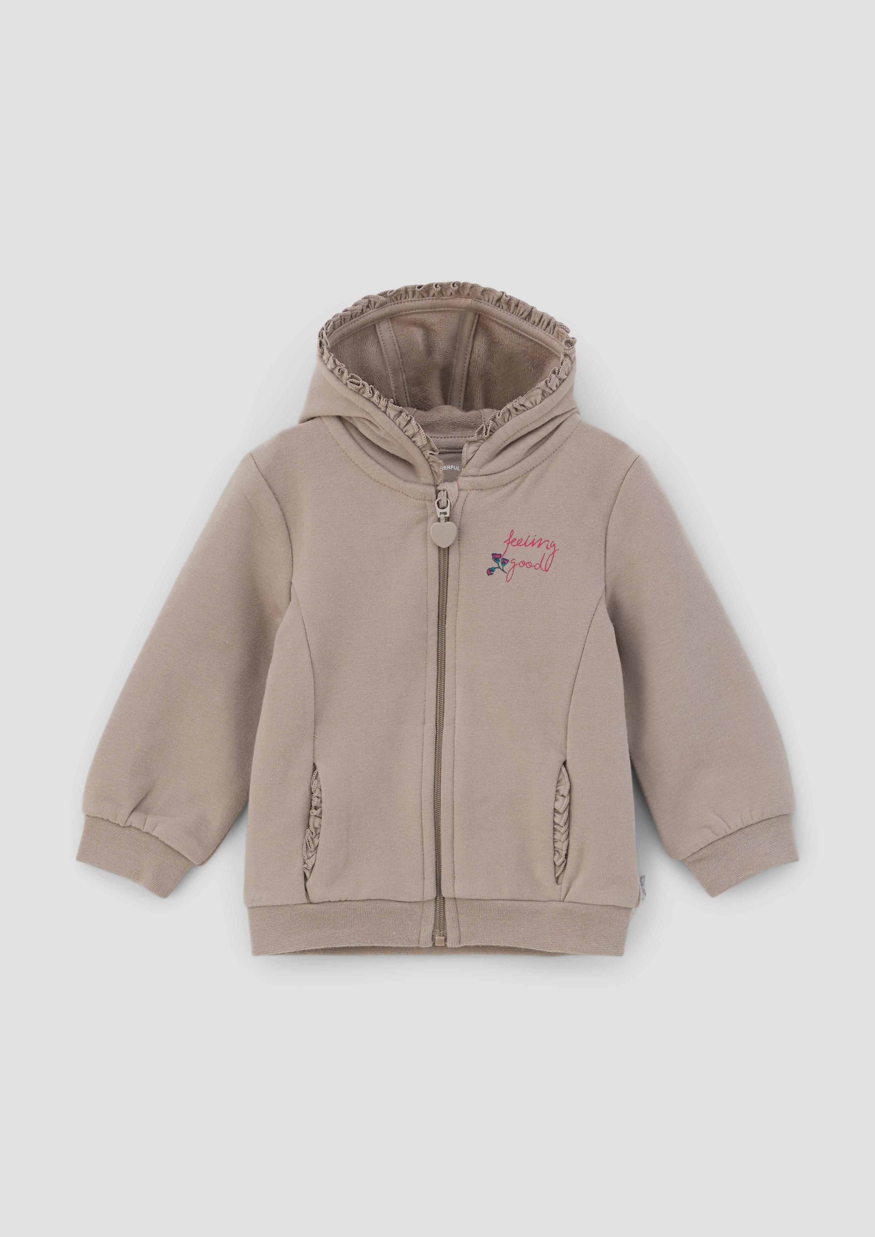Kapuzensweatshirt mit Rüschendetails  2134337-8252