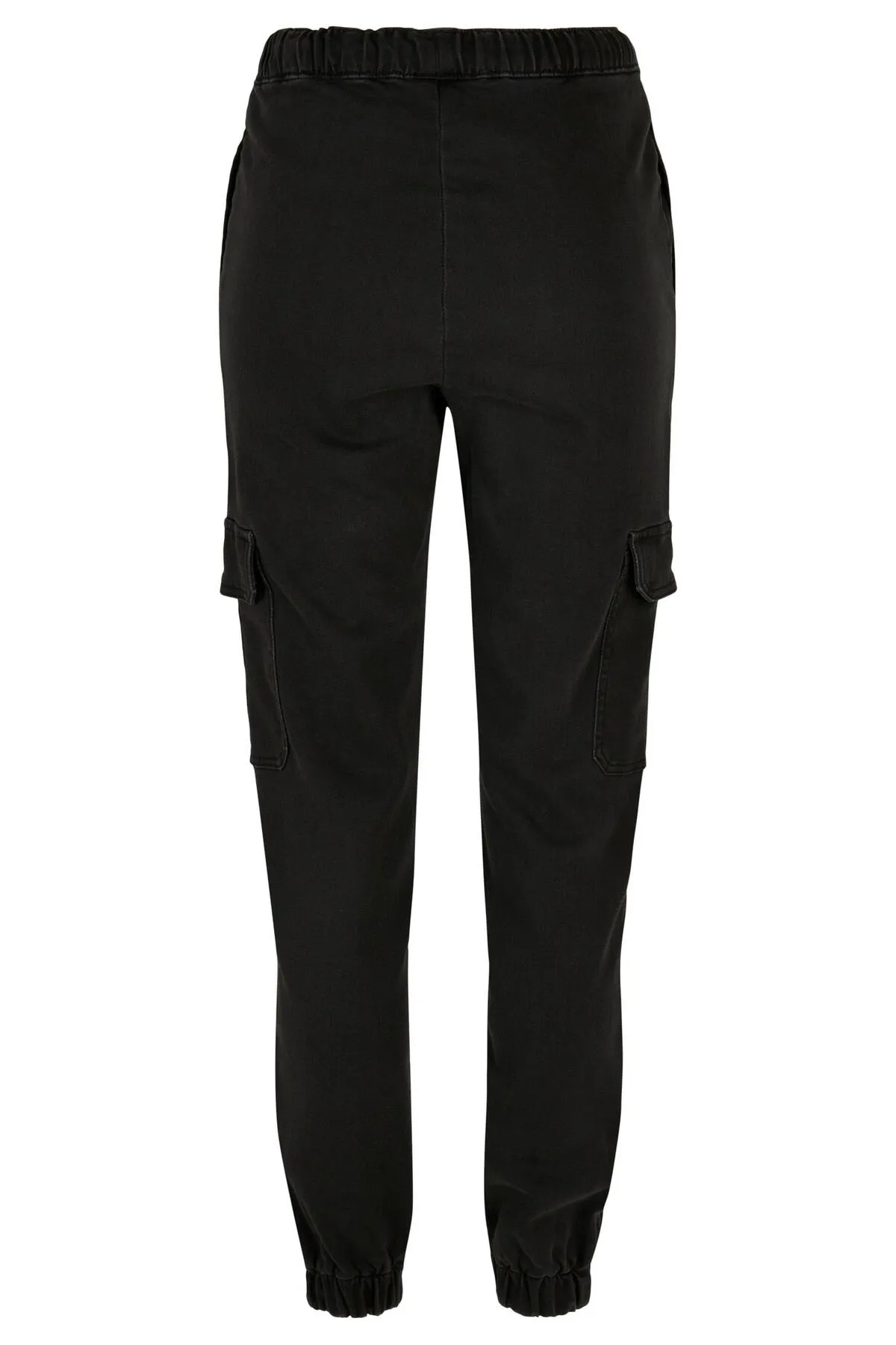 Urban Classics  Damen Cargohose aus gestricktem Denim mit hoher Taille für Damen