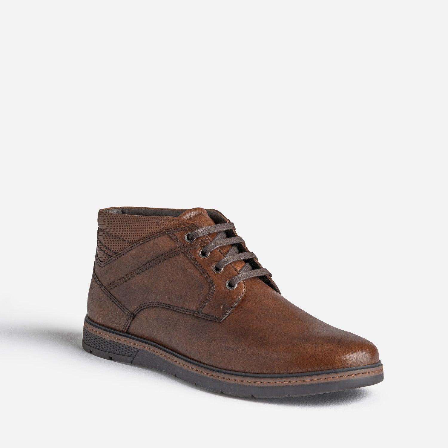 Desert boots marron en cuir