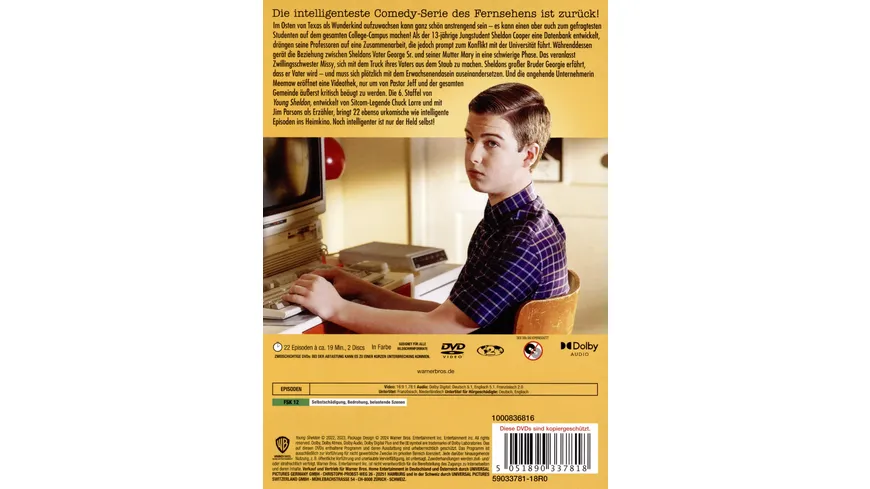 Young Sheldon: Staffel 6  [2 DVDs]