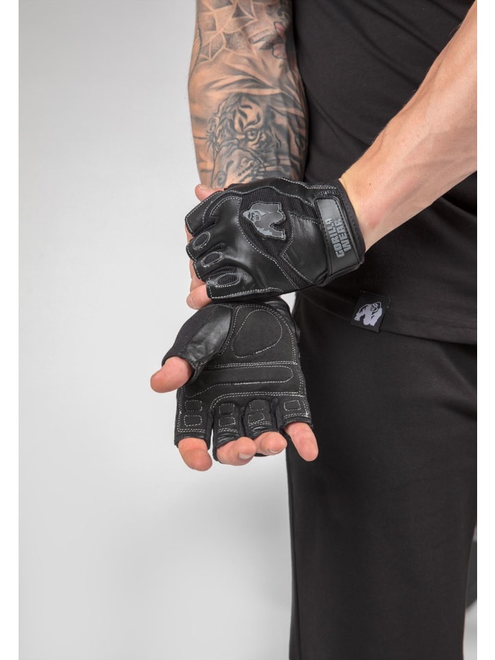 Gorilla Wear Trainingshandschuhe - Mitchell - Schwarz günstig kaufen