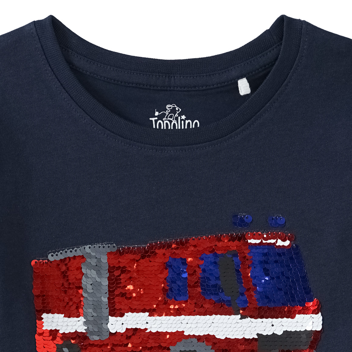 Jungen Langarmshirt mit Wendepailletten