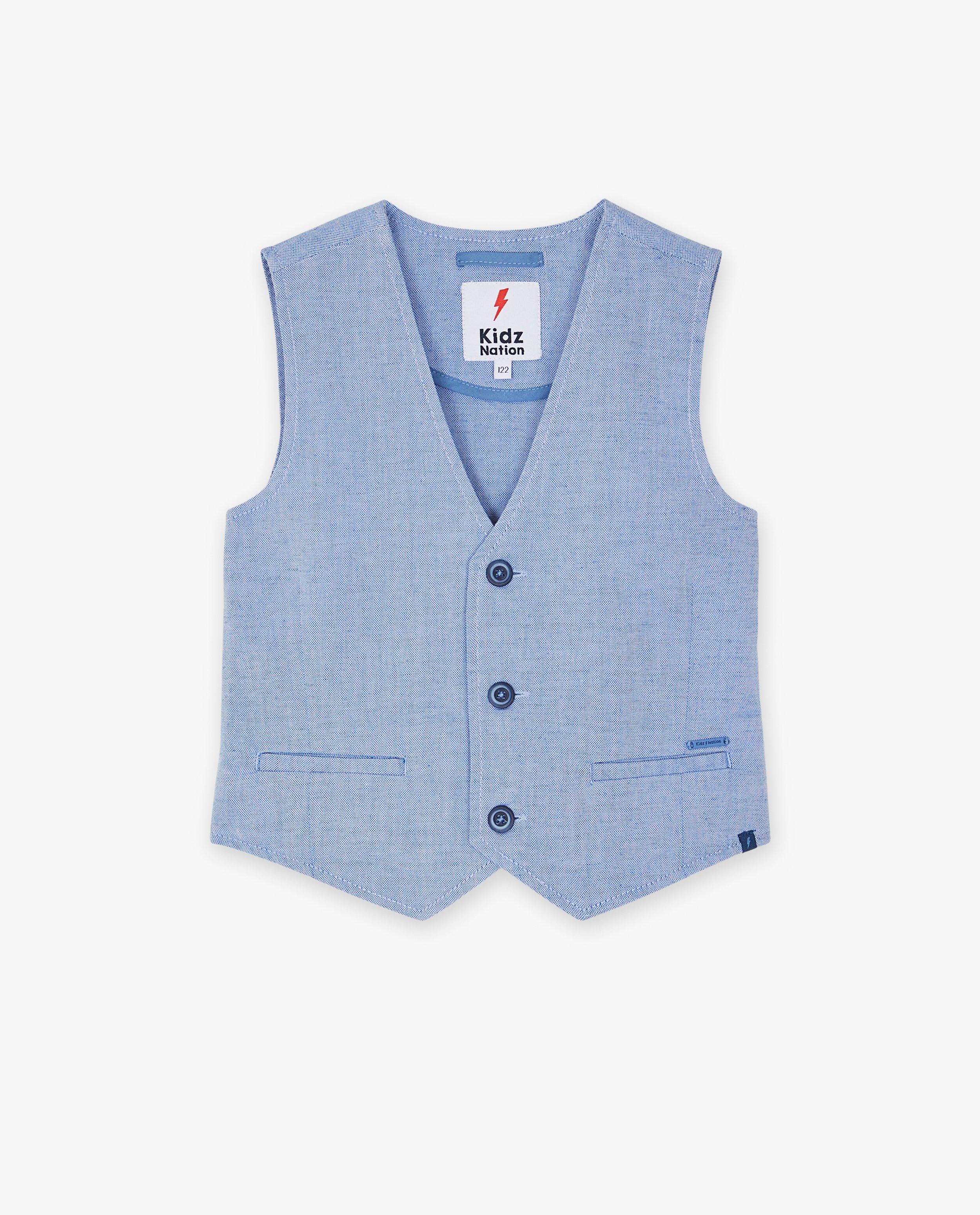 Vestă de costum Kidz Nation Blue, albastru deschis pentru petrecere
