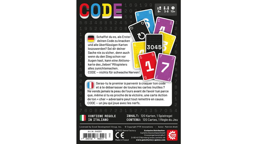 Game Factory - CODE - Knack ihn als ersten!