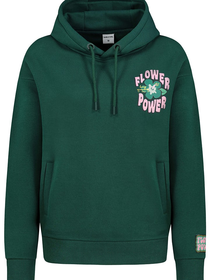 Sublevel Hoodie in Grün günstig kaufen