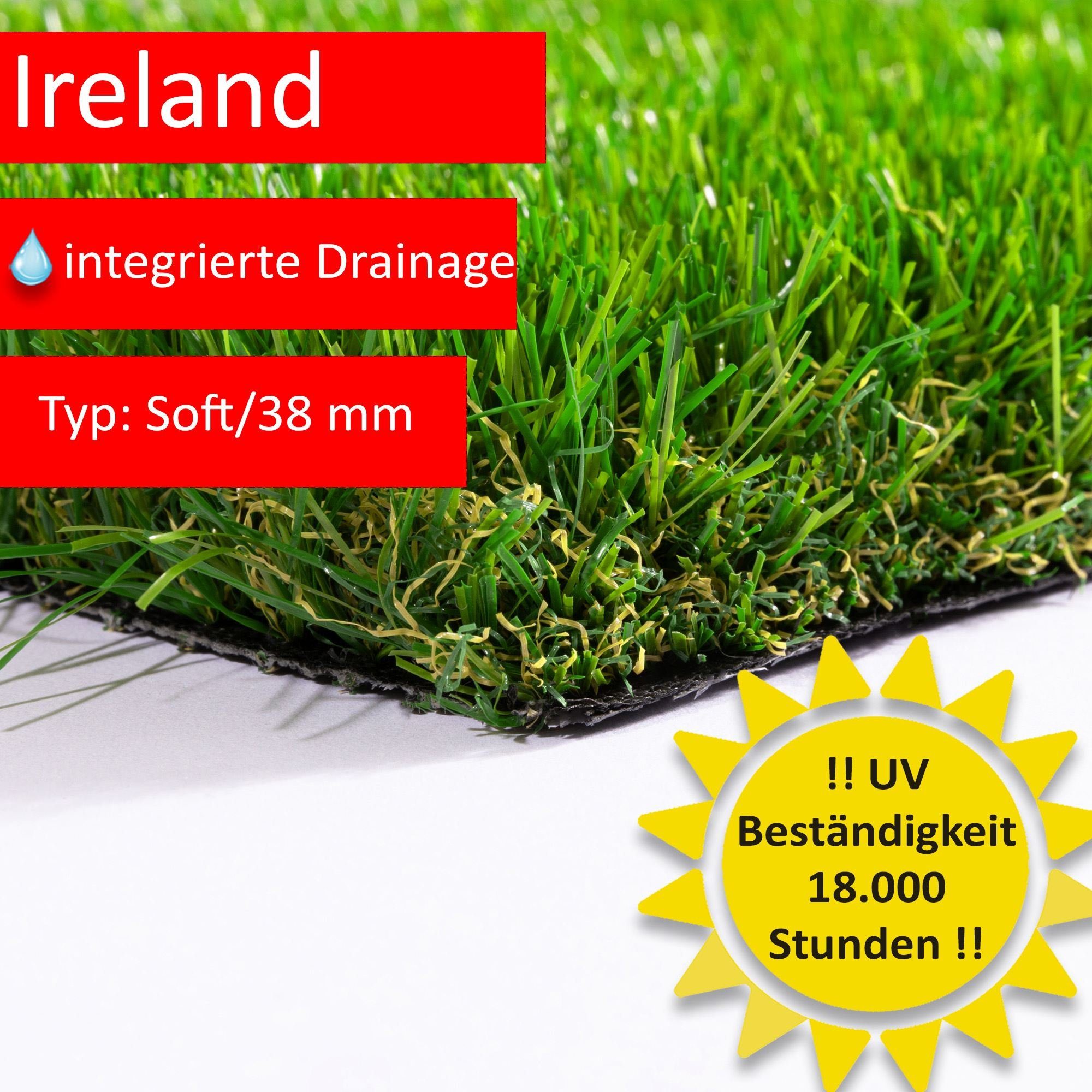 Kunstrasen Ireland, Steffensmeier, Rechteckig, Garten, Terrasse, UV-beständig, wasserfest