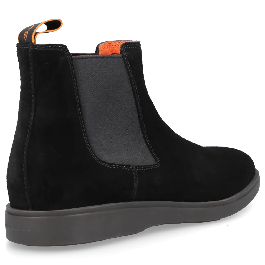 Santoni - Chelsea Boots 18588 Veloursleder - schwarz