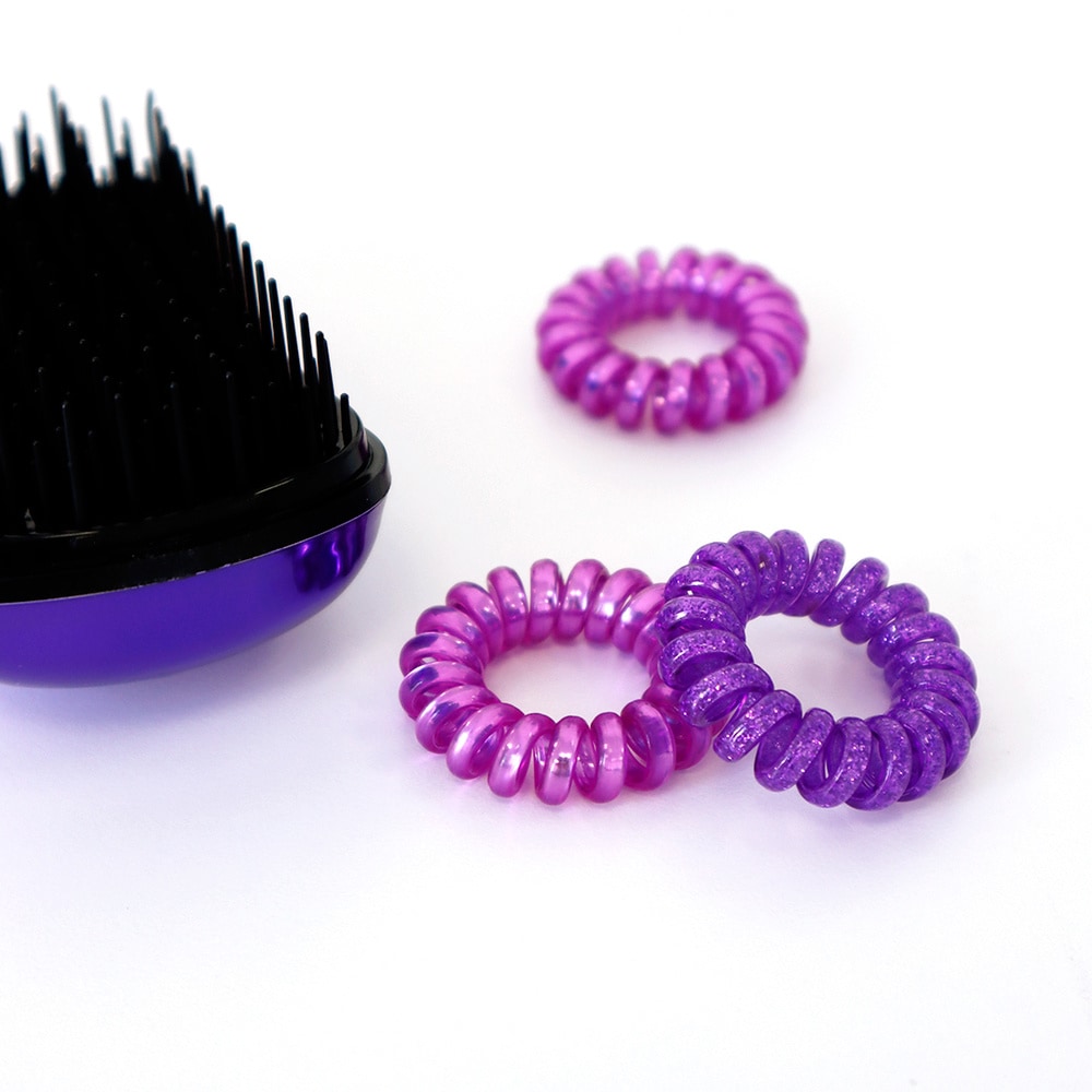 Dessata Purple Elastiques à cheveux spirales