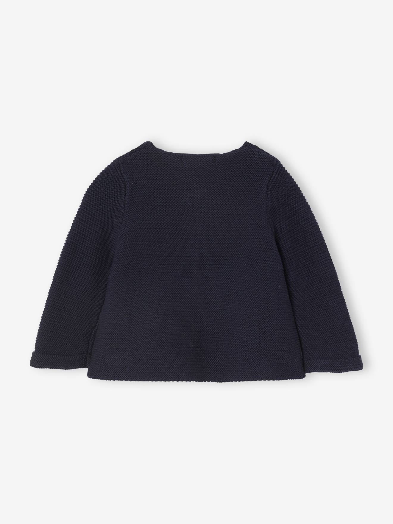 Cardigan en coton bébé fine jauge BASICS cappuccino