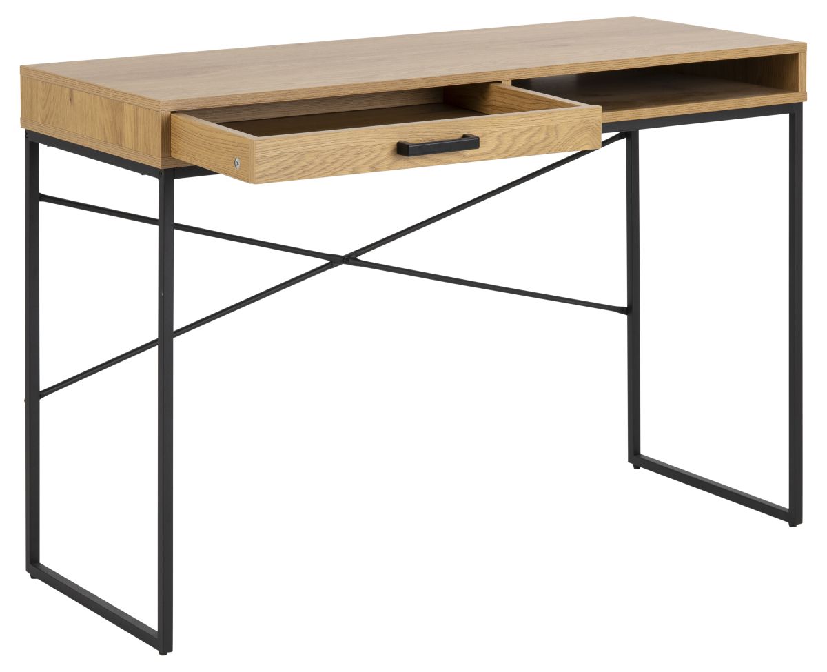 Schreibtisch mit Schublade Seaford Eiche 110 x 45 cm