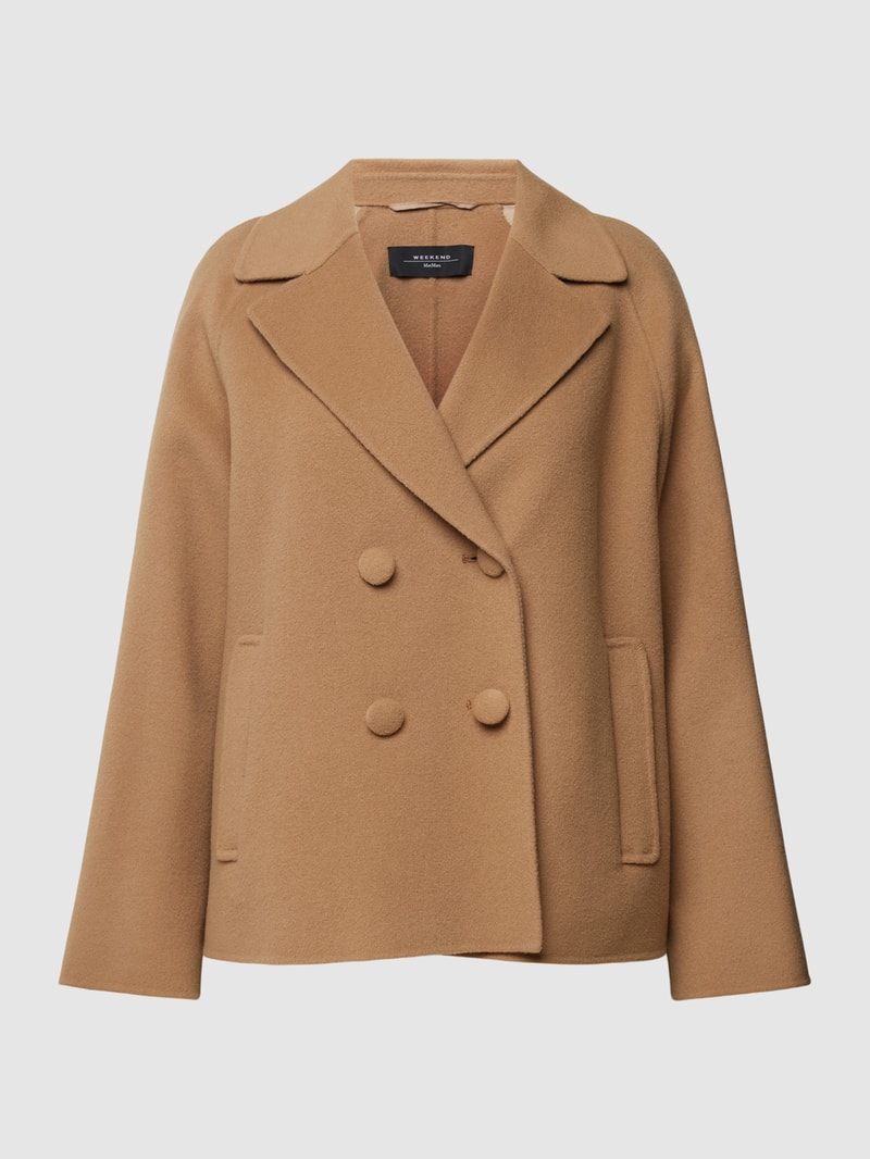 Jacke mit Reverskragen Modell 'MINOSSE' in camel