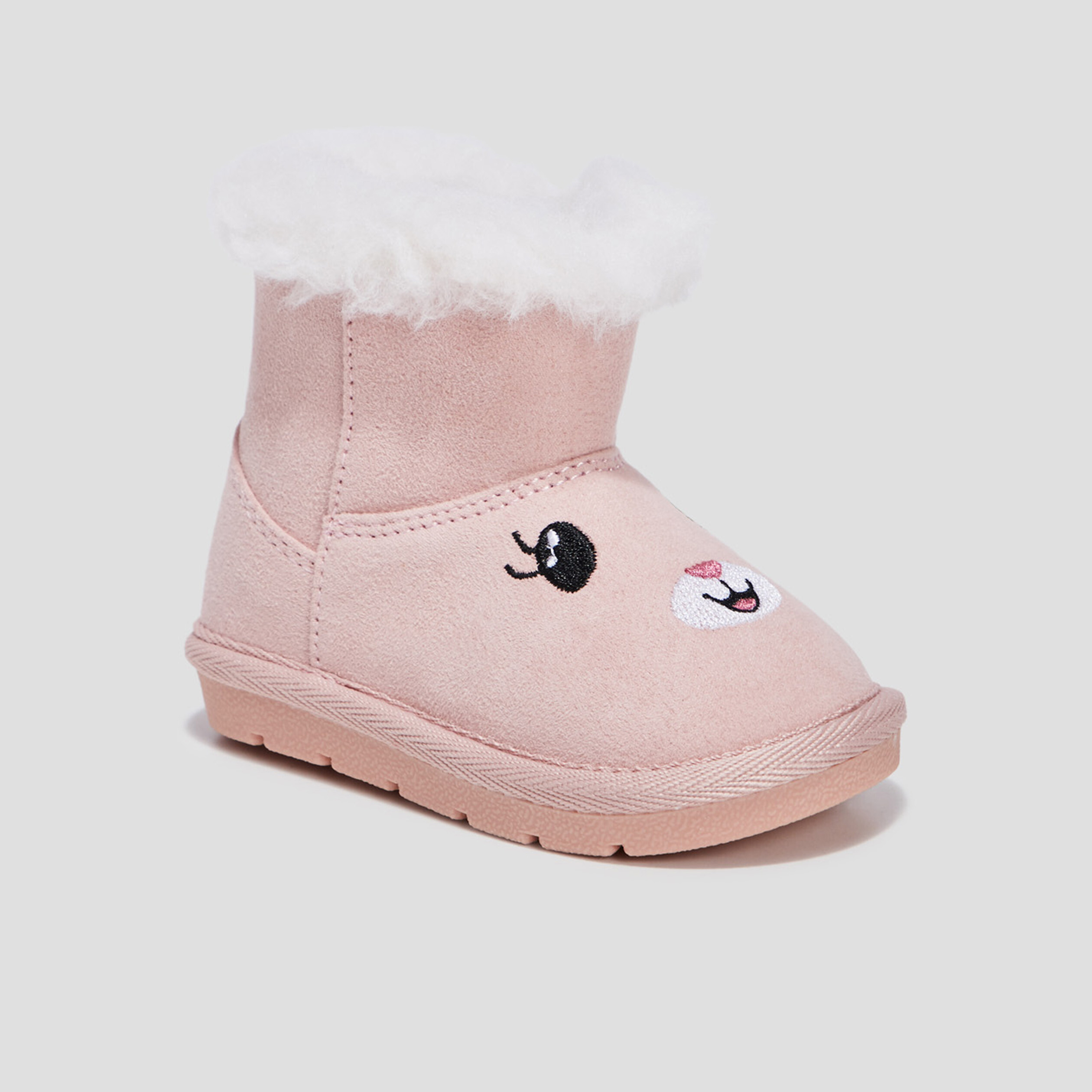 Bottes fourrées rose bébé fille | La Halle