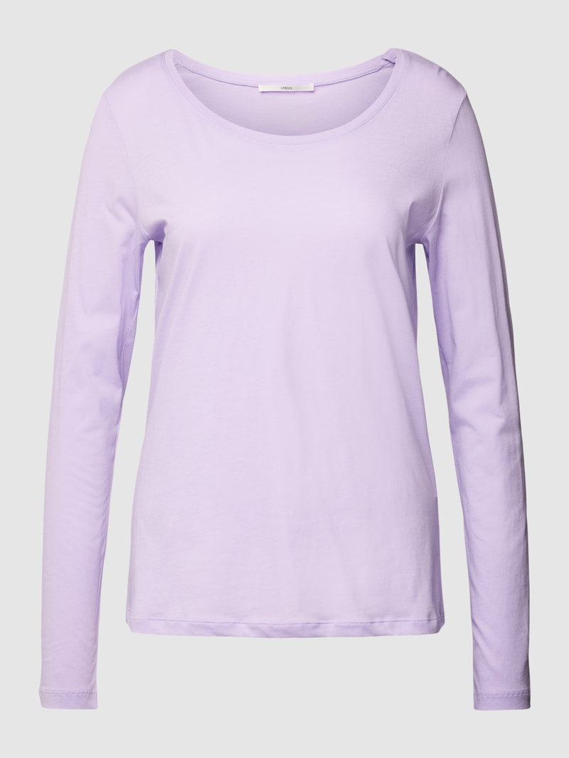 Longsleeve mit Rundhalsausschnitt in flieder