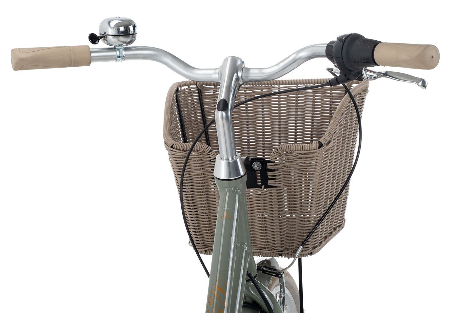Maxim Cityrad Anno 1902 Wave, 7 Gang Shimano Nexus 7 Rücktritt Schaltwerk, Citybike schwarz/grau