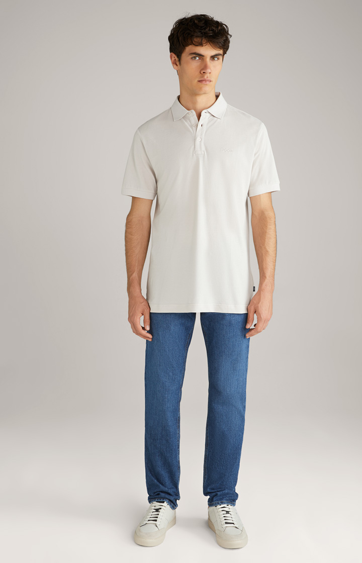 Baumwoll-Poloshirt Primus in Offwhite