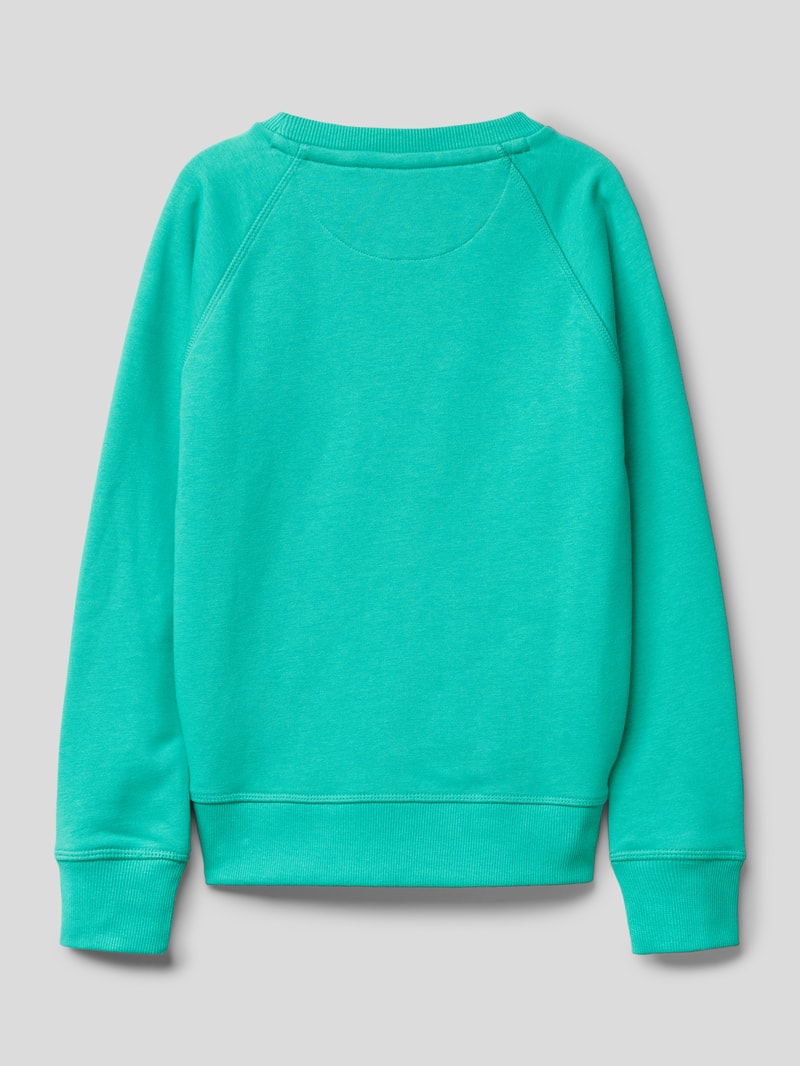 Sweatshirt mit Label-Stitching in mint