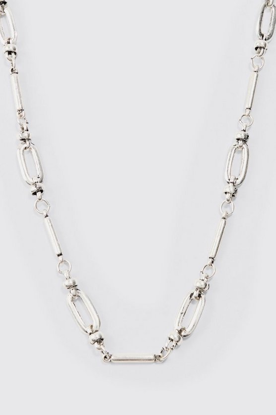 Chain Link Detail Multi Layer Necklace