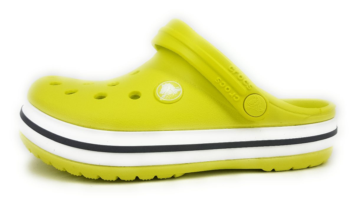 Crocs Crocban Dclog KIDS 207006 Gelb 725 CITRUS GRAU