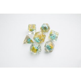Gamegenic - Embraced Series - Green Skull - RPG Dice Set (7)