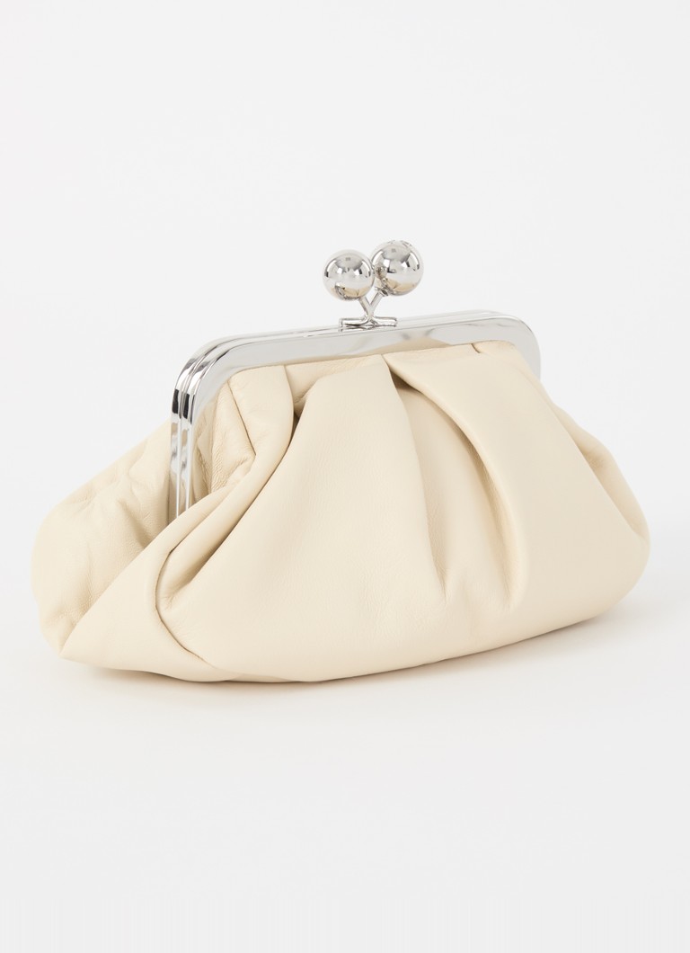 Kožená taška MaxMara Pasticcino s odnímatelným ramenním popruhem