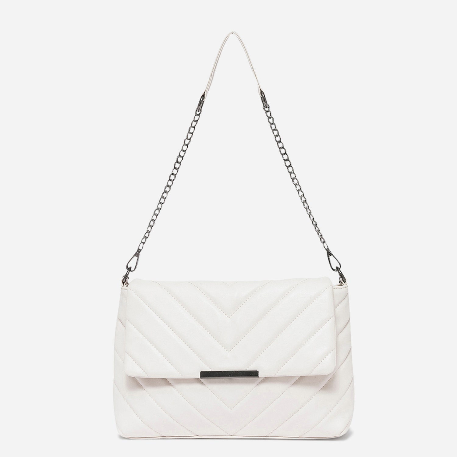 Sac bandoulière TEXTO beige matelassé