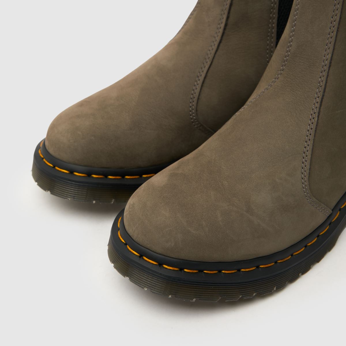 Dr Martens 2976 Leonore – Grå pälsfodrade stövlar
