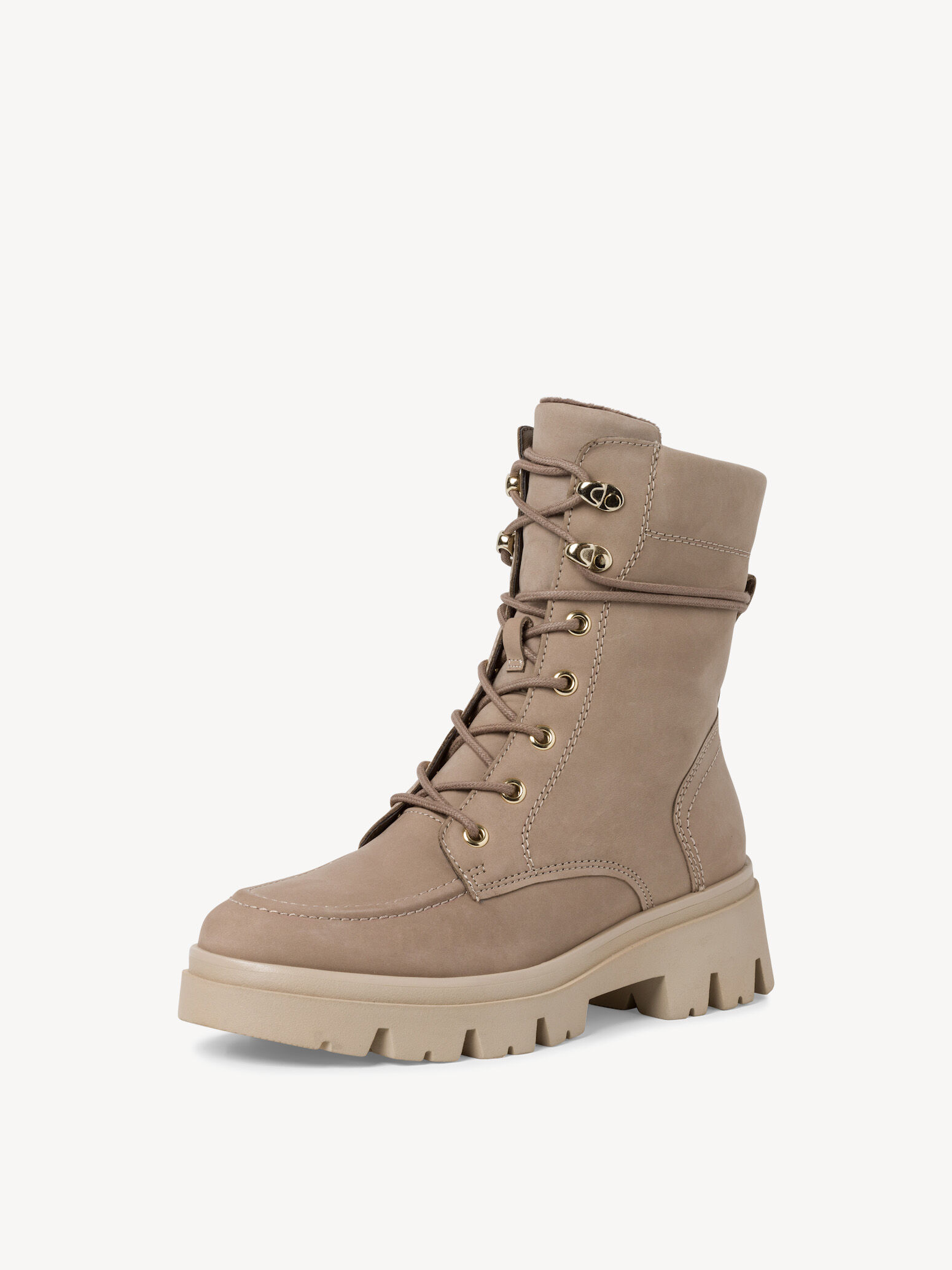 Bottine en cuir - marron