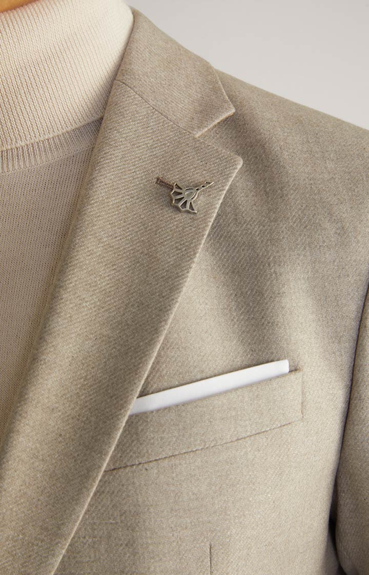 Flanell-Sakko Four in Beige meliert
