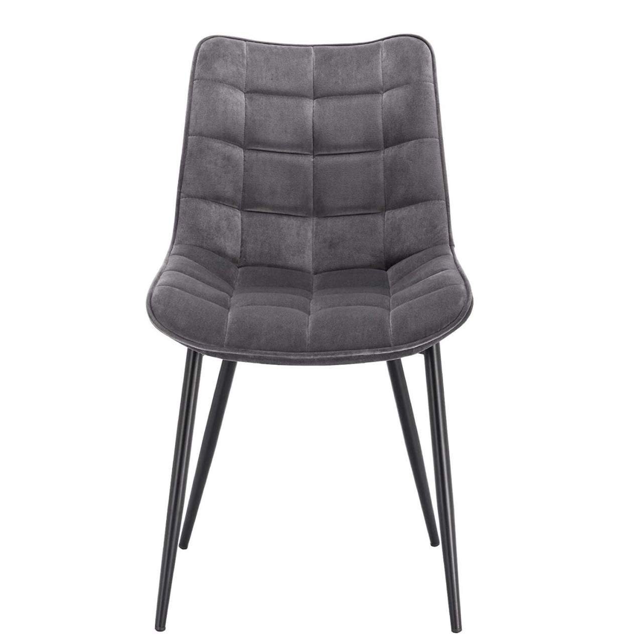 Woltu Esszimmerstuhl (2er-Set), Sessel mit Rückenlehne, Metallbeine