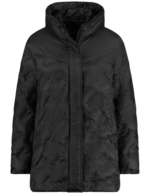 Wattierte Übergangsjacke mit Kapuze