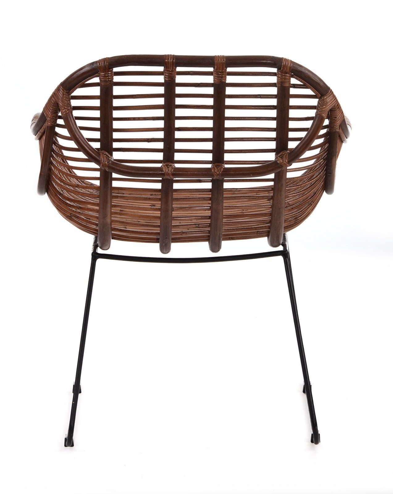 animal-design Rattanstuhl, Rattanstuhl Korbstuhl VENUS stabil aus Rattan in braun / natur - Handarbeit