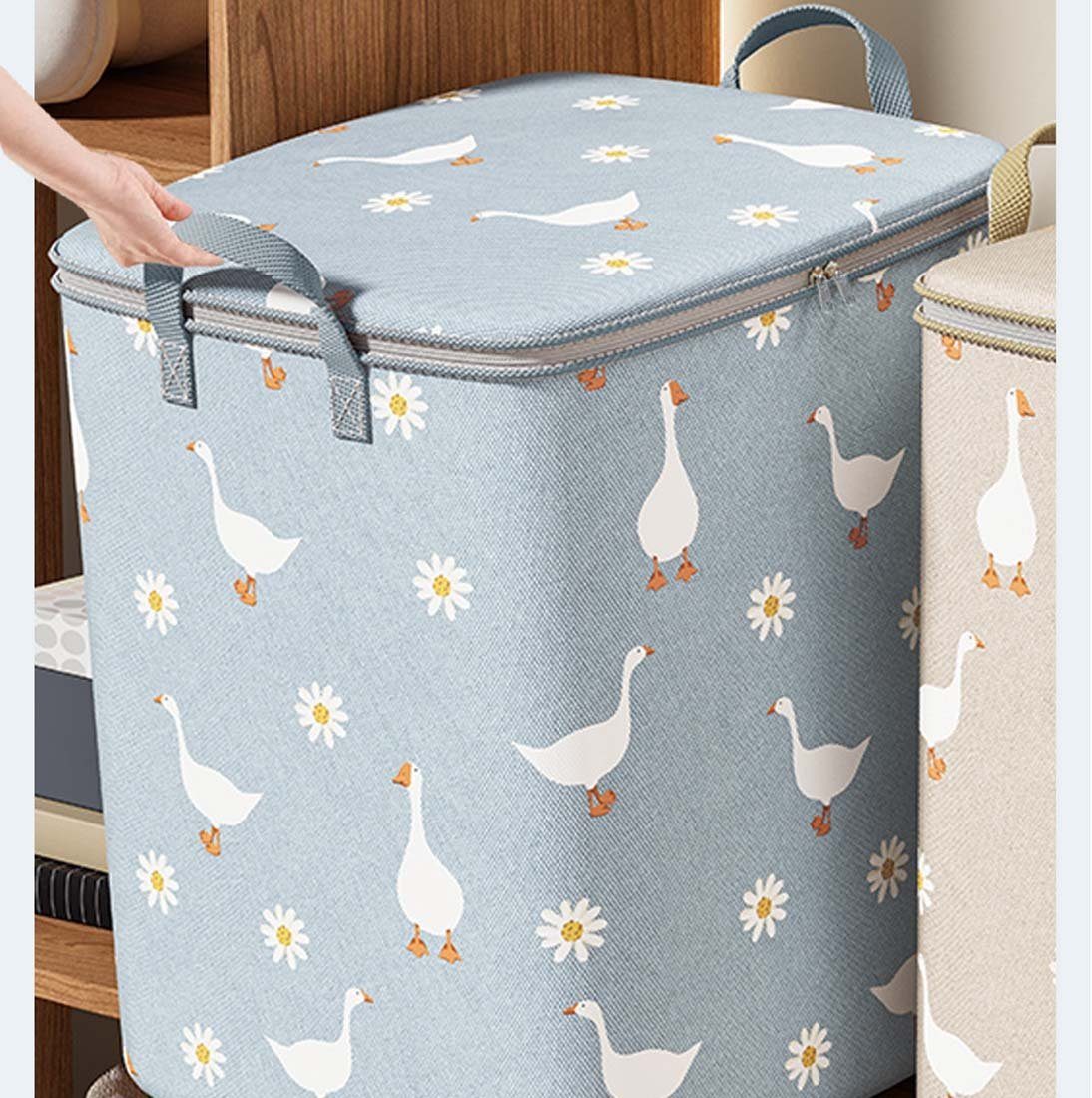 FIDDY Aufbewahrungstasche Aufbewahrungstaschen für Haushaltskleidung und Steppdecken (Aufbewahrungsboxen für Steppdecken mit großem Fassungsvermögen, Gepäcktaschen aus Vliesstoff für den Kleiderschrank, 1-tlg)
