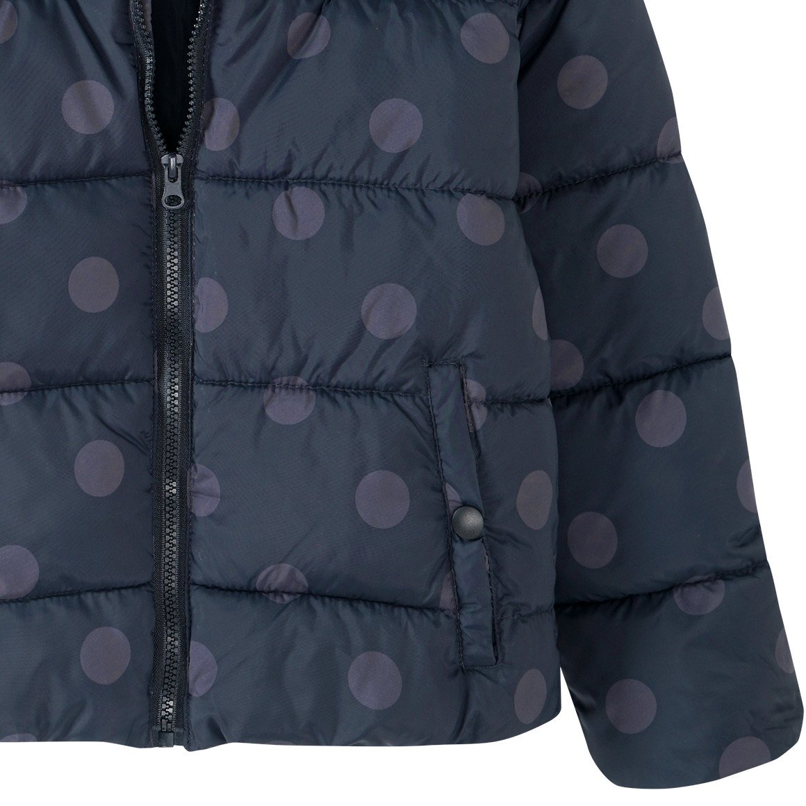 Mädchen Steppjacke mit Punkte-Allover