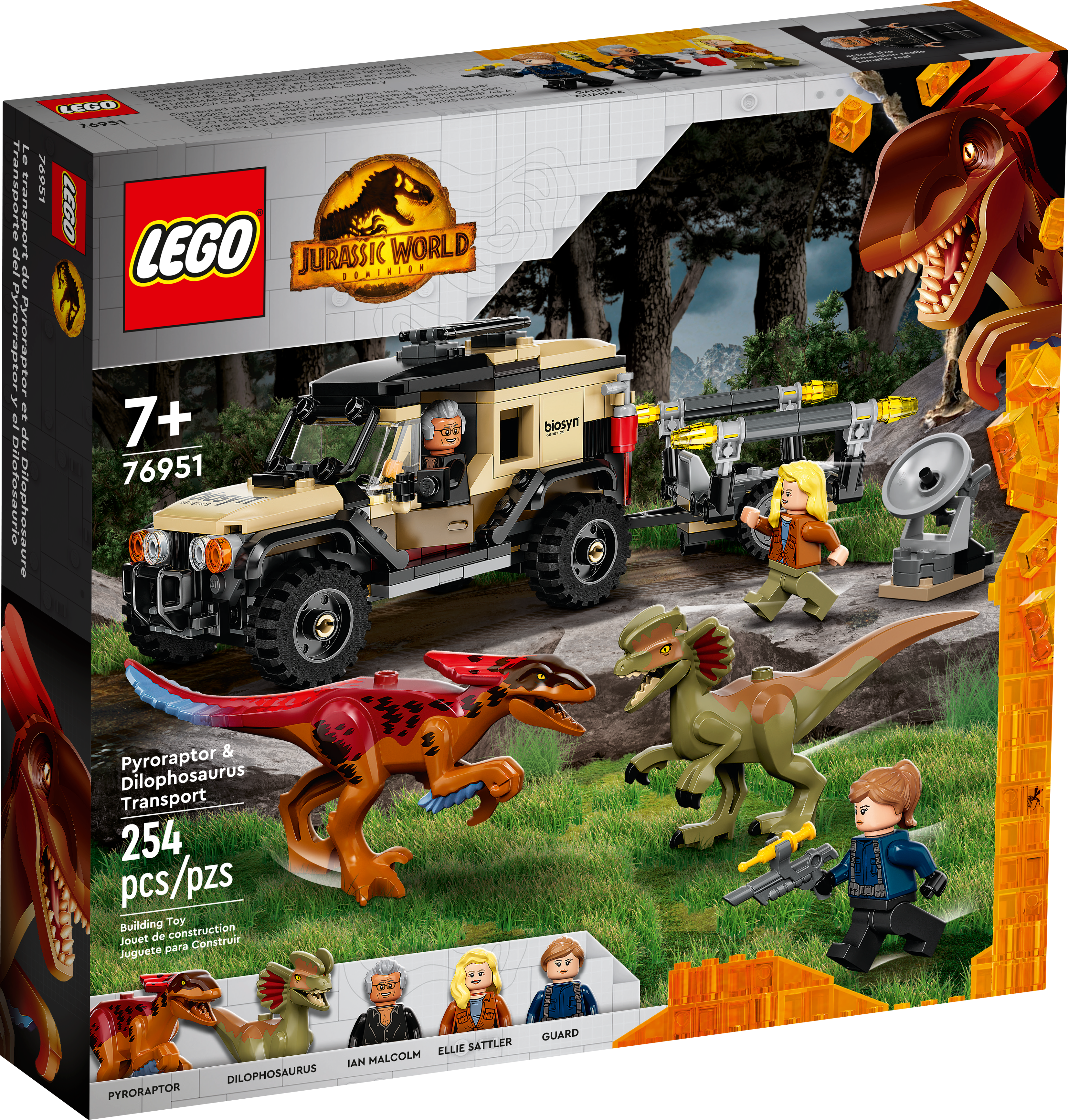 Pyroraptor & Dilophosaurus Transport 76951