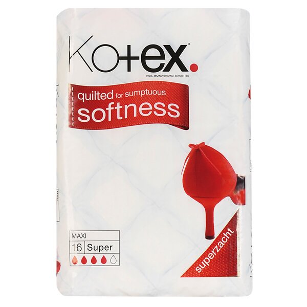 Kotex Maxi Super Softness -kuusisuojat 16 kpl