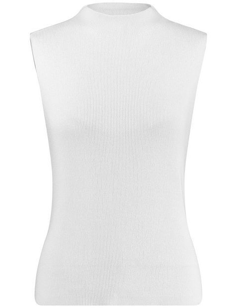 Feines Stricktop mit Stehkragen
