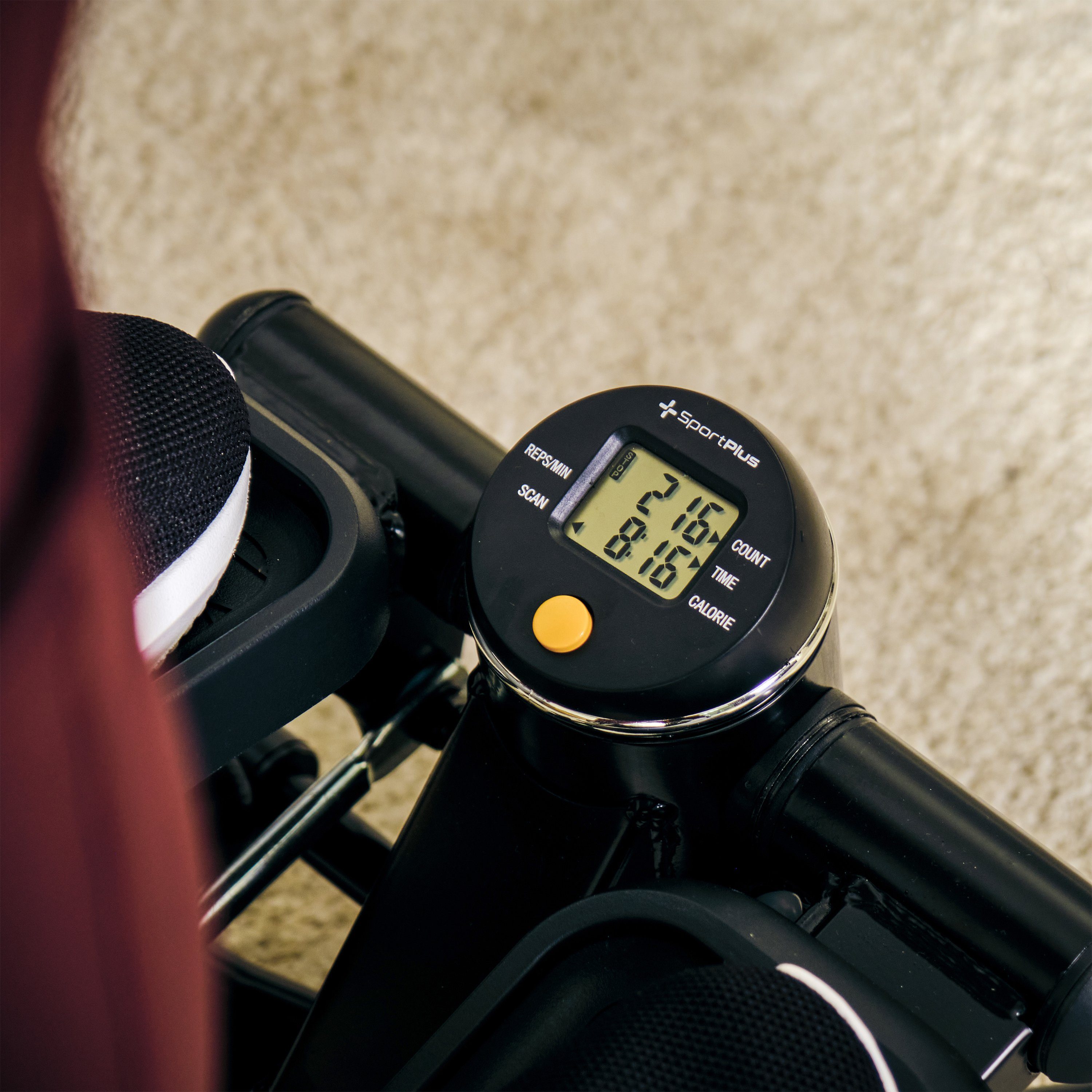 SportPlus Heimtrainer SP-MSP-005-B, 2in1 Mini Stepper, Mini Crosstrainer mit patentierter Umschalttechnik