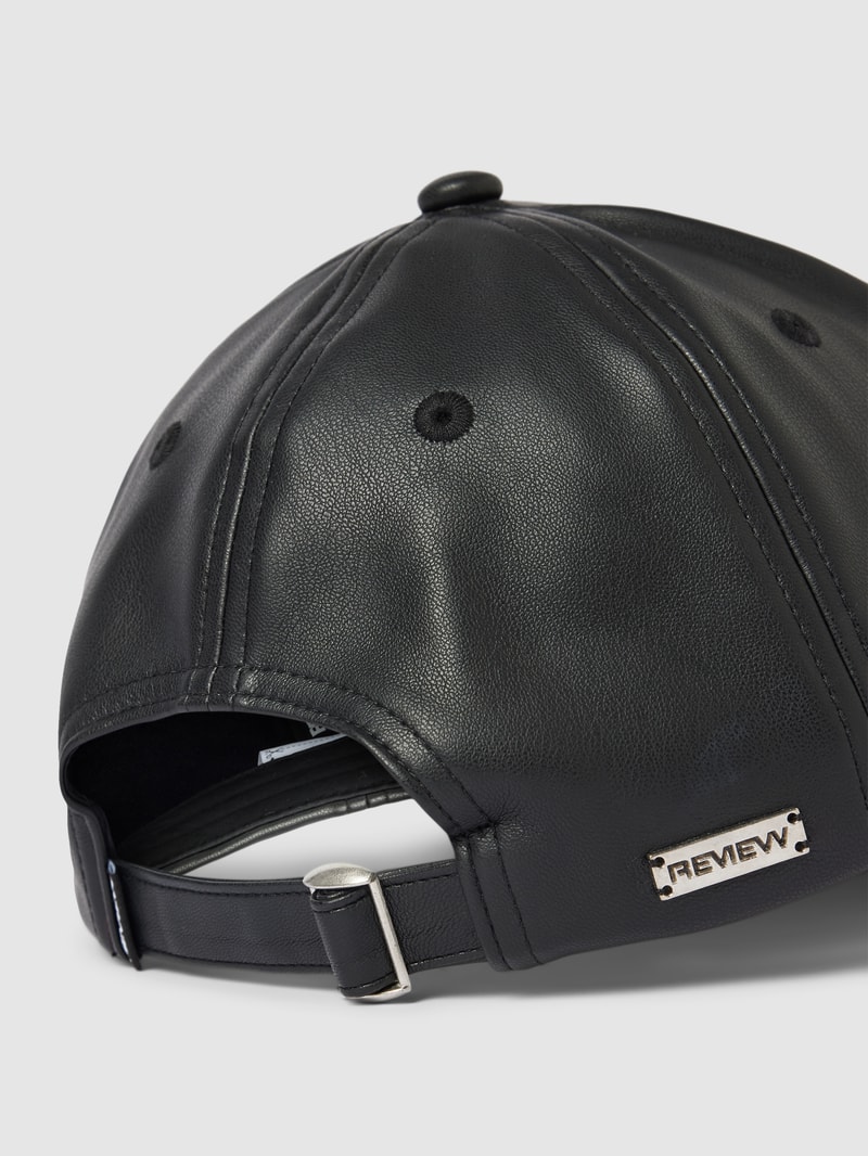 Basecap mit Label-Detail in schwarz