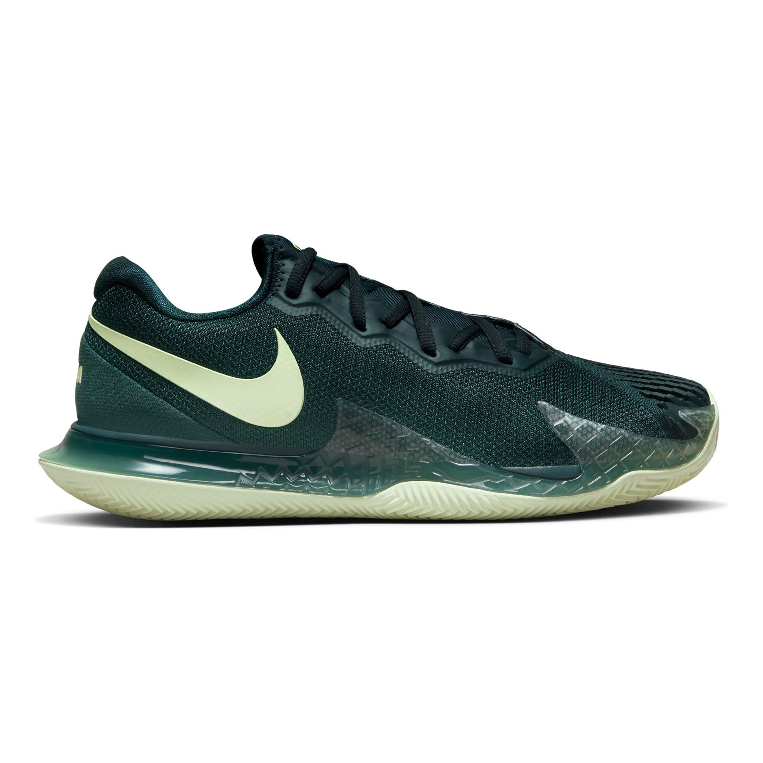 Court Vapor Cage 4 Rafa Sandplatzschuh Herren - Dunkelgrün, Limette