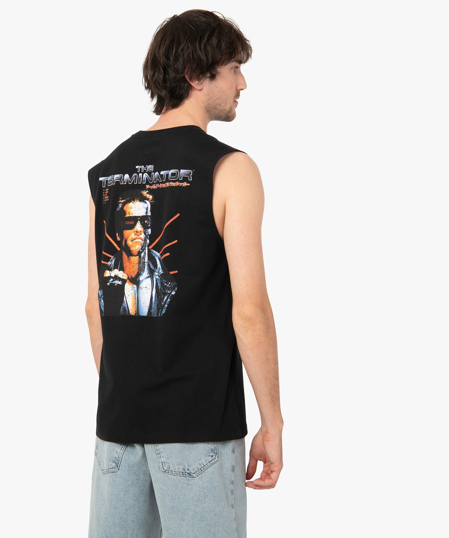 Débardeur homme imprimé - Terminator noir | GEMO