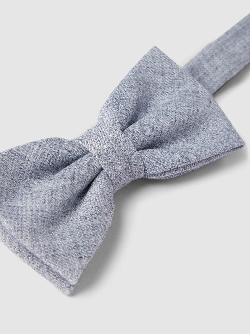 Krawatte und Einstecktuch im Set mit Allover-Muster in blau