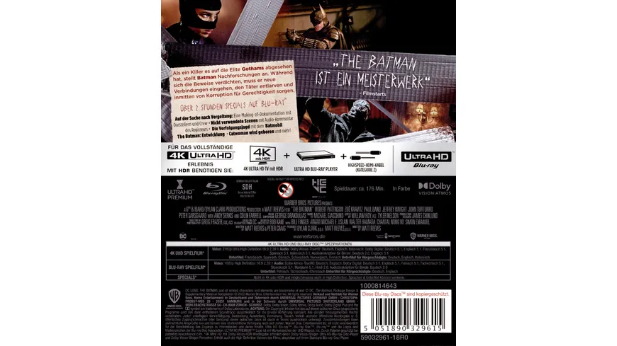 The Batman  (+ Blu-ray 2D) (+ Bonus-Blu-ray)