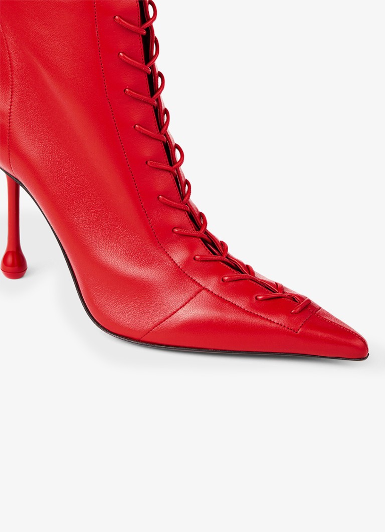Jimmy Choo  Scarlett 95 enkellaarsje van lamsleer