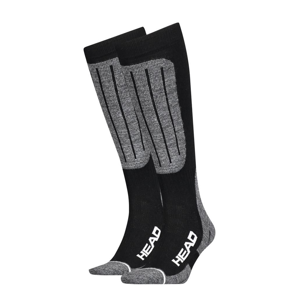 HEAD Kneehigh 2 Paar Black/White unisex Skisocken