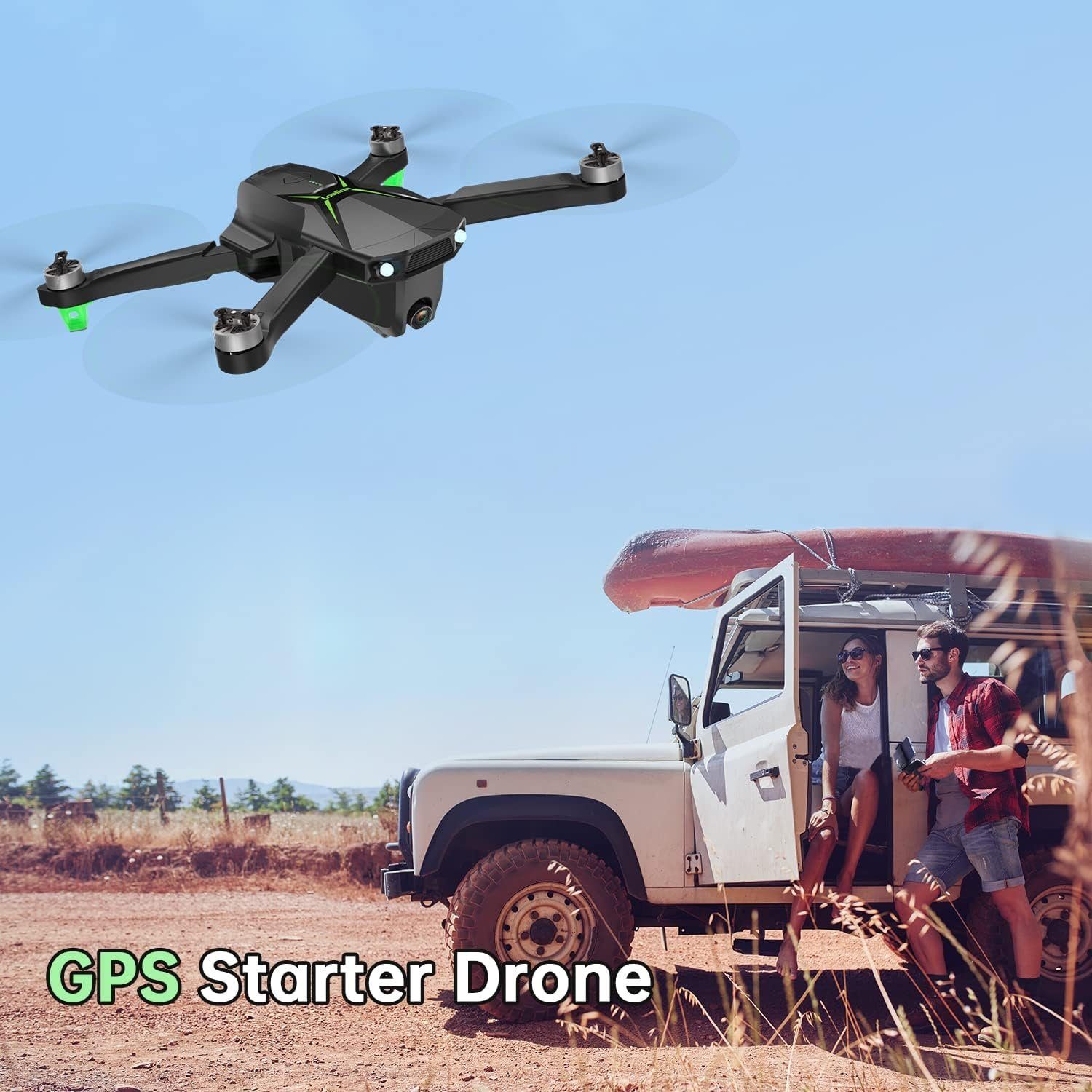 Loolinn Drohne (2K, Drohne GPS Leicht & Langlebig 50 Min Flugzeit 4K Kamera Rückflug)