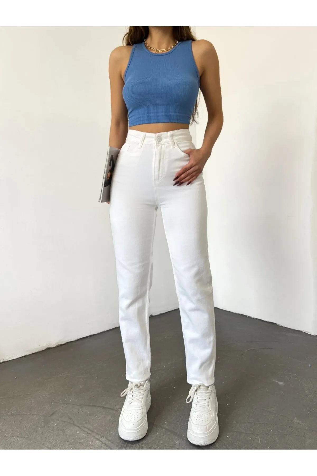 TRENDNATUREL  Jeans - Weiß - Mom