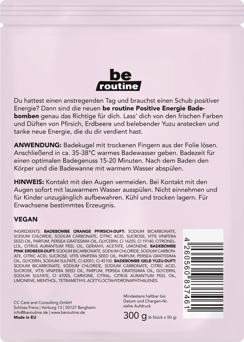Badebombe Positive Energie, 300 g