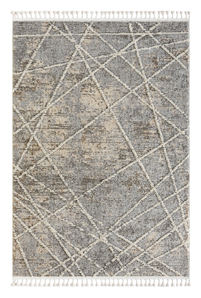 MyFlair Teppich Florie, 140cm x 200cm, Farbe Beige, rechteckig, Florhöhe 15mm
